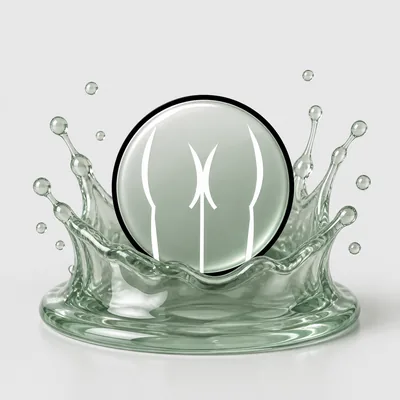 A coin dropped into a glass pool